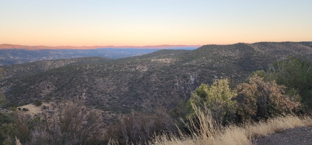 Scenic mountain view in the Gila National Forest near Silver City, New Mexico